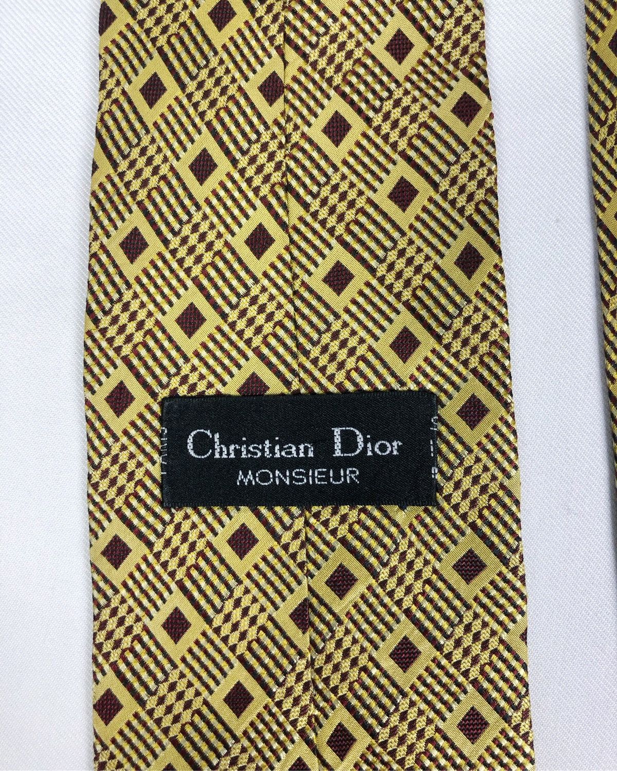 Christian Dior Monsieur Rare Vintage Christian Dior Monsieur Silk Tie Size ONE SIZE - 7 Thumbnail