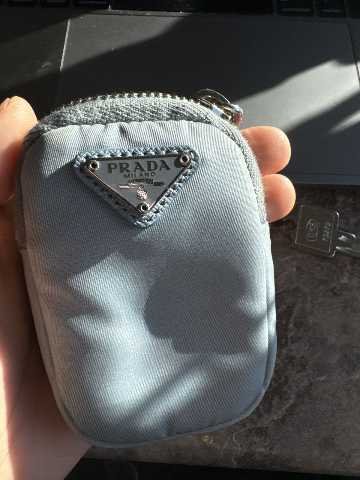 Prada Mini baby blue Prada pouch Size ONE SIZE - 4 Thumbnail