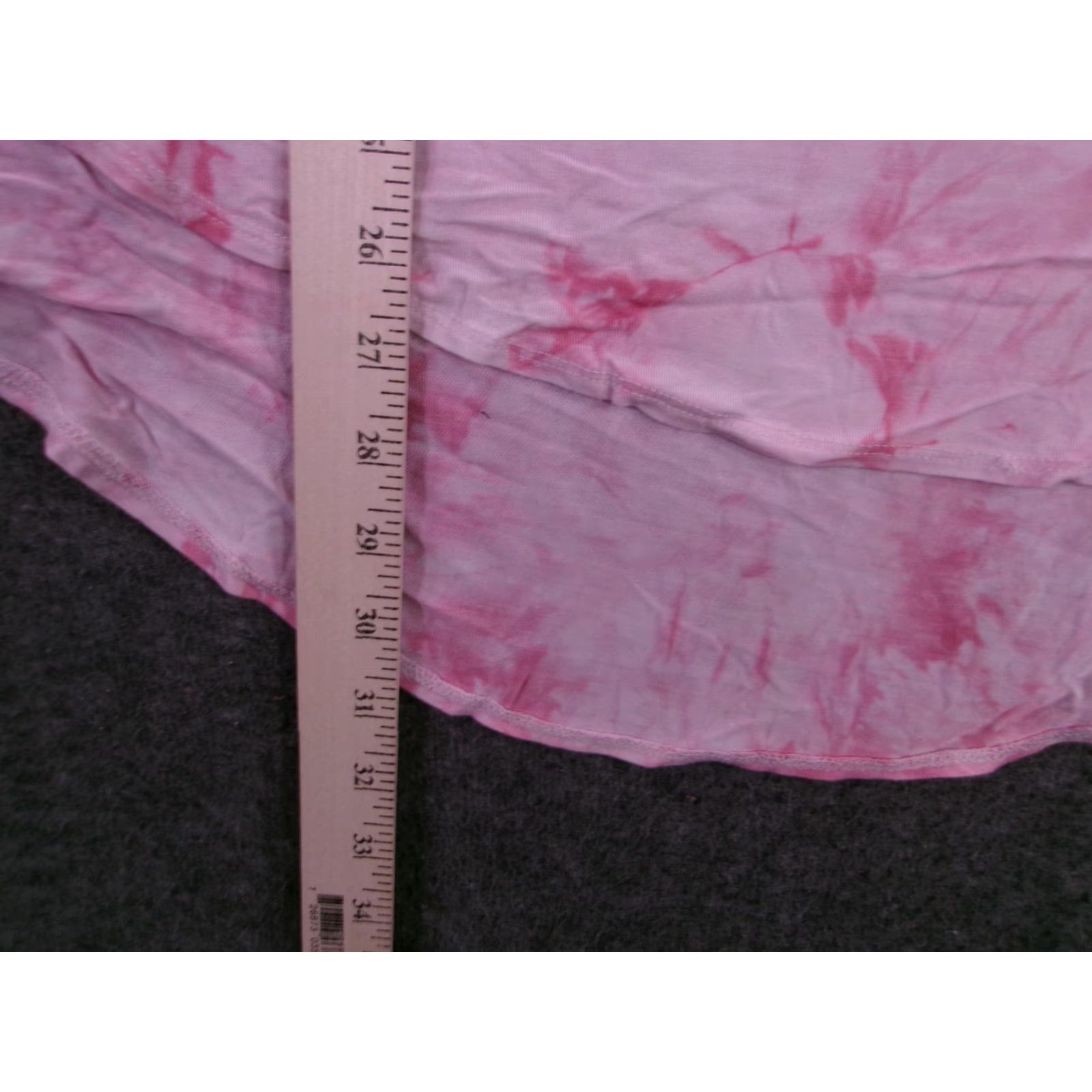 Vintage Time Tru Top Shirt Women L Pink Tunic 90s Beach Classic Tie Dye V-Neck Short Sleeve Pullover All Seasons Casual Lightweight Summer Resort Day Size L / US 10 / IT 46 - 5 Thumbnail