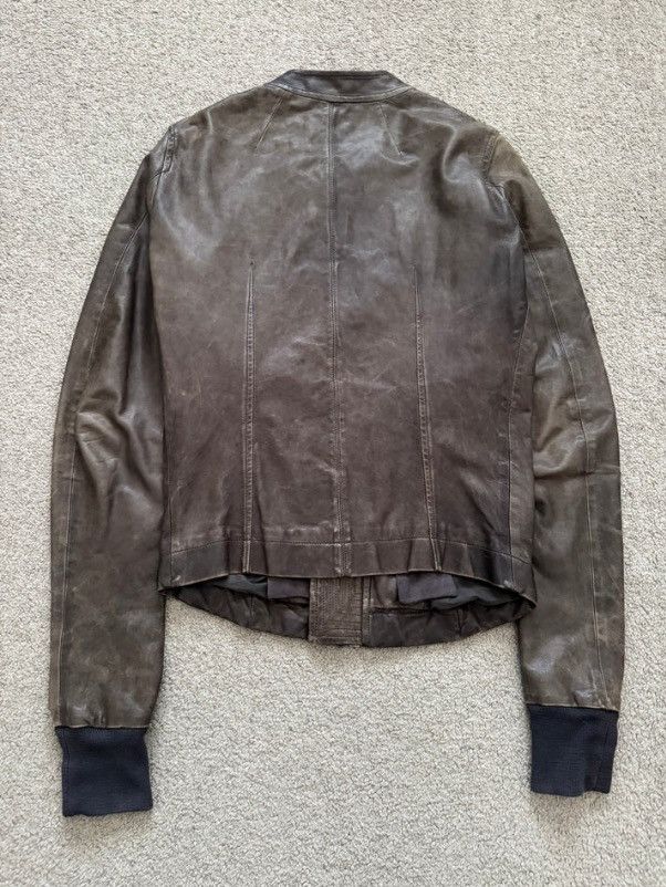 Rick Owens Rick Owens SS11 “Anthem” Intarsia Leather Jacket Size US XS / EU 42 / 0 - 7 Thumbnail
