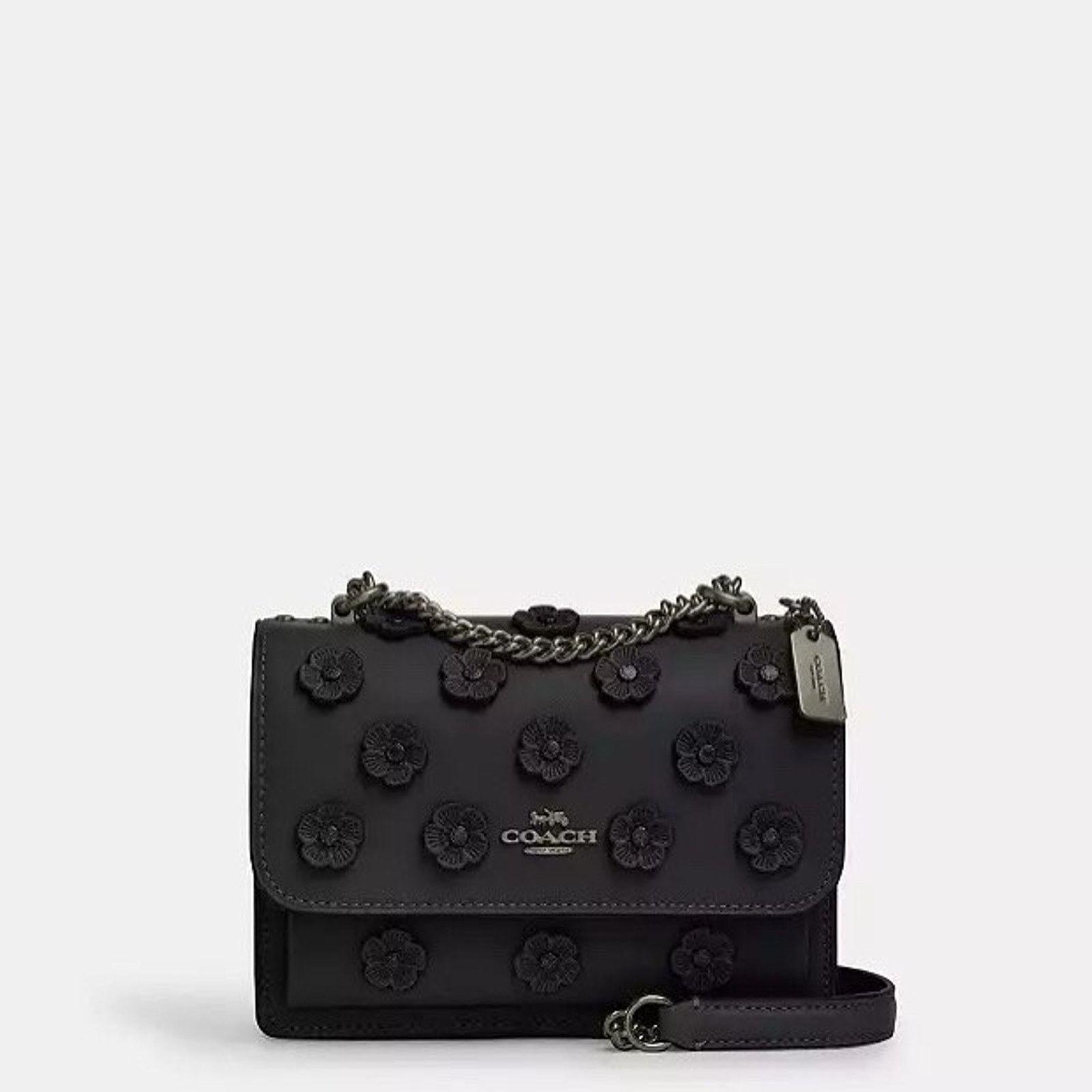 Coach NWT Coach Mini Klare Crossbody Bag Floral CAK00 Black Size ONE SIZE - 6 Thumbnail