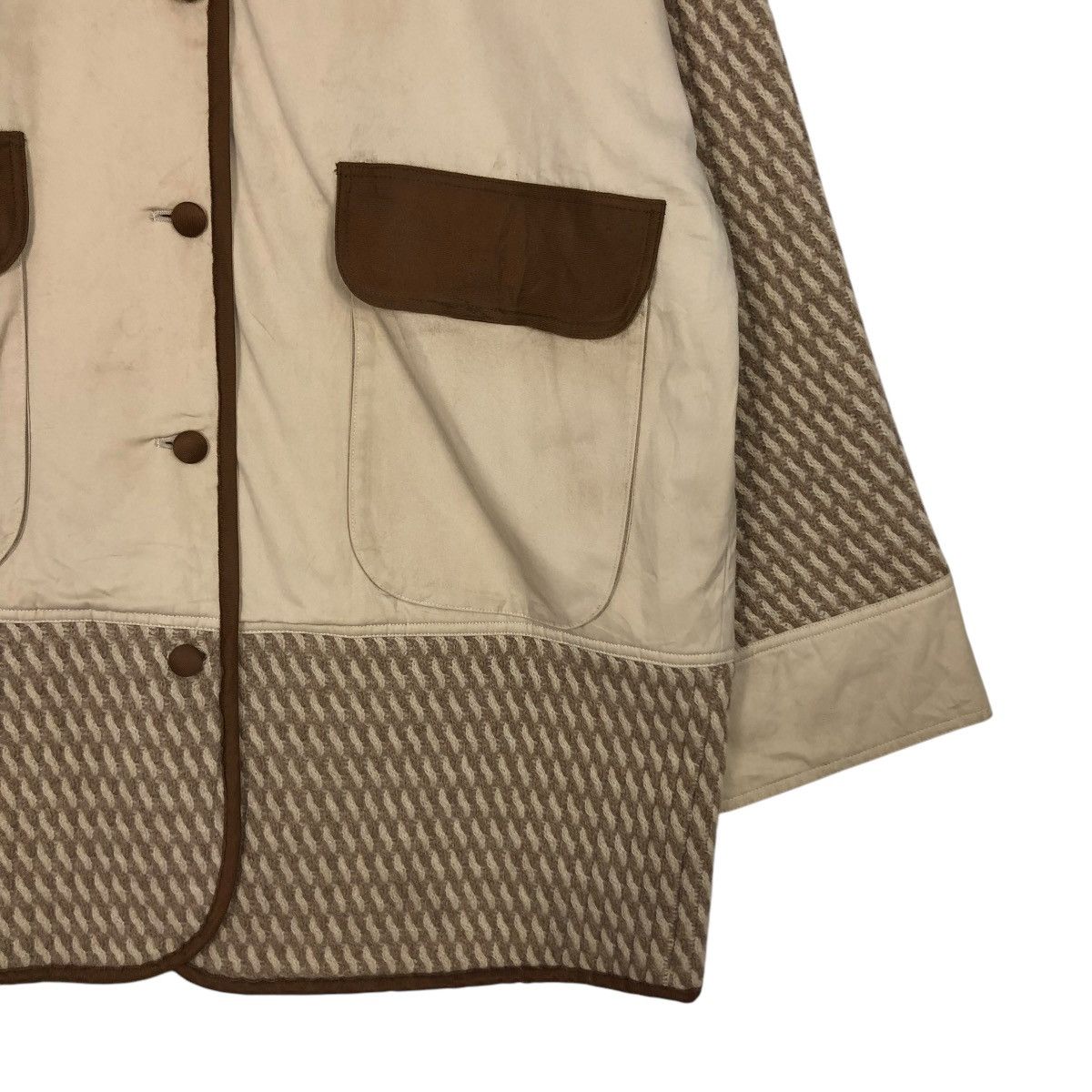 Japanese Brand 🔥VINTAGE BUTTON CHORE JACKET LANCEL PATCHWORK DESIGN Size US M / EU 48-50 / 2 - 7 Thumbnail