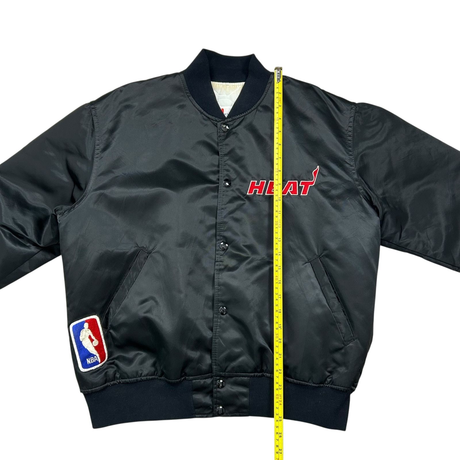 NBA VTG 90s NBA MIAMI HEAT STARTER SATIN BOMBER JACKET BIG LOGO Size US L / EU 52-54 / 3 - 12 Thumbnail