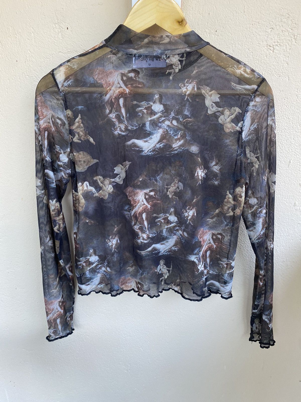 Designer NewGirlOrder JPG Design Mesh Top Size S / US 4 / IT 40 - 3 Thumbnail