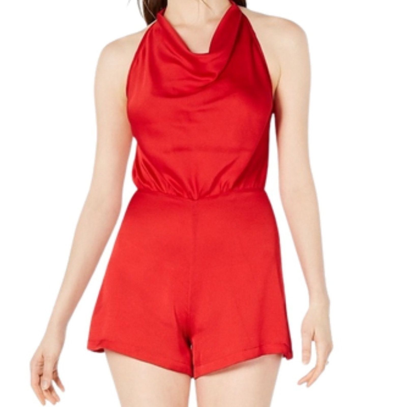 Kendall And Kylie New with Tag Women’s Kendall & Kylie Red Halter Playsuit Size 28" / US 6 / IT 42 - 2 Thumbnail