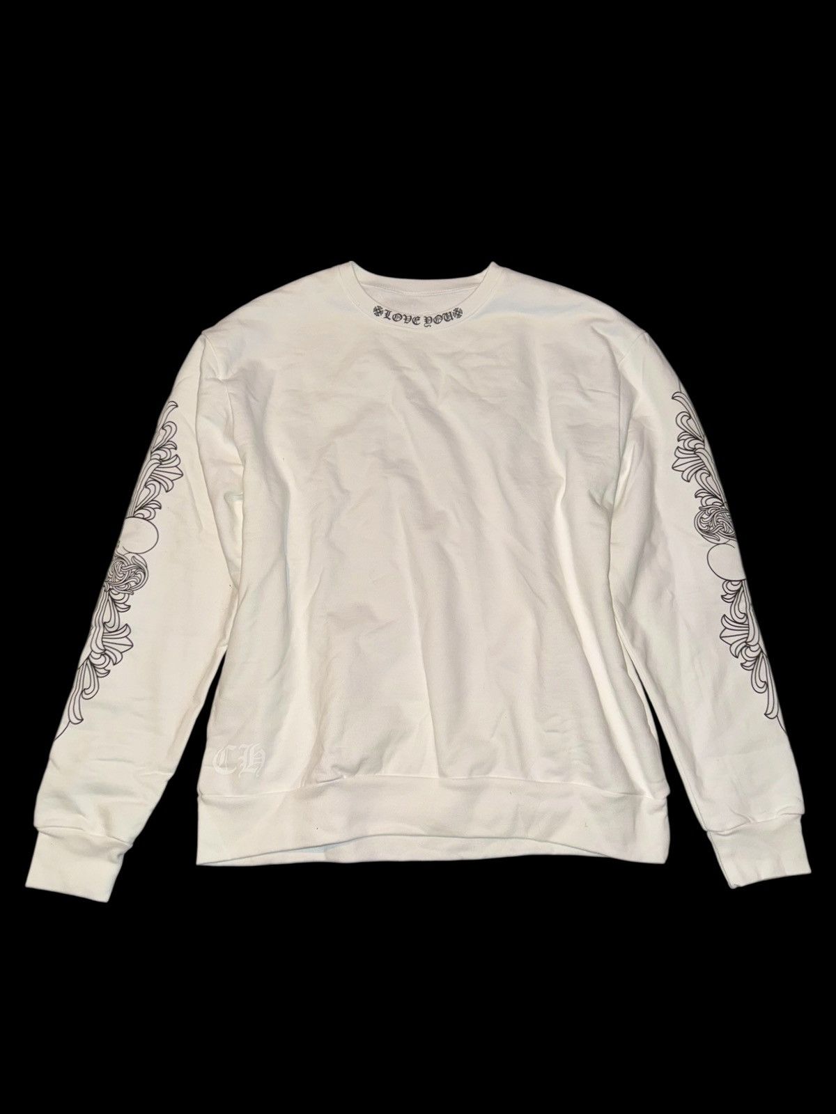 Chrome Hearts Chrome Hearts Love You Crewneck Size US S / EU 44-46 / 1 - 5 Thumbnail