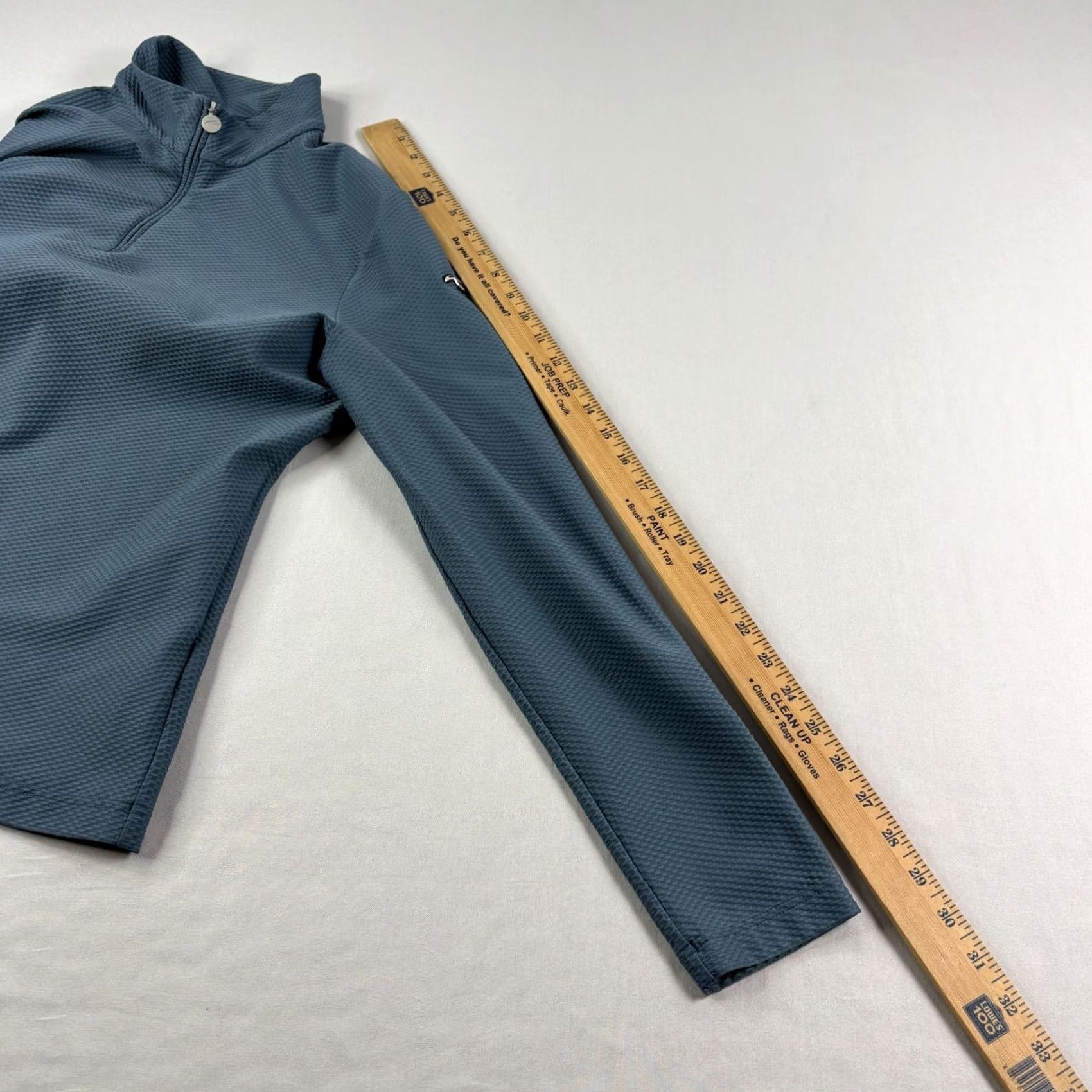 KJUS Kjus Shirt Womens XL Blue Golf Pullover Seoul 1/2 Zip Mock Neck Activewear Casual Pullover Logo Zipper Performance Golf Womens XL Blue Size XL / US 12-14 / IT 48-50 - 7 Thumbnail