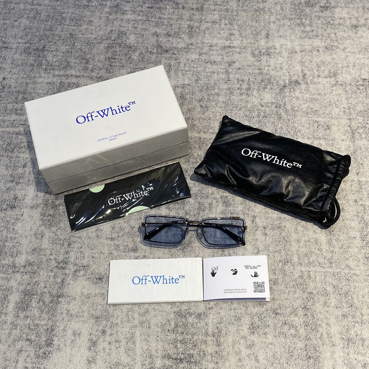 Off-White OFF WHITE TAMPA OERI13NF24MET0017640 GOLD LIGHT BLUE Size ONE SIZE - 6 Thumbnail