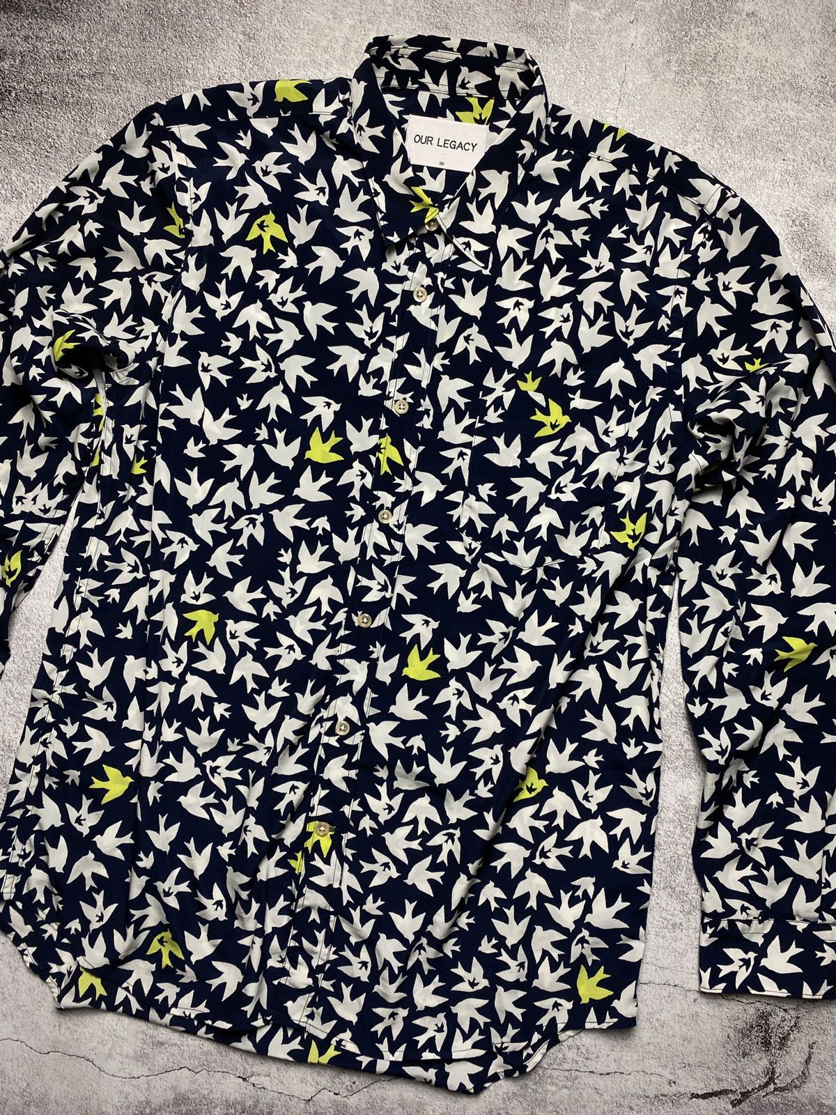 Our Legacy × Vintage Our Legacy longsleeve fullprint classic shirt „smile” SS13 Size US M / EU 48-50 / 2 - 2 Thumbnail
