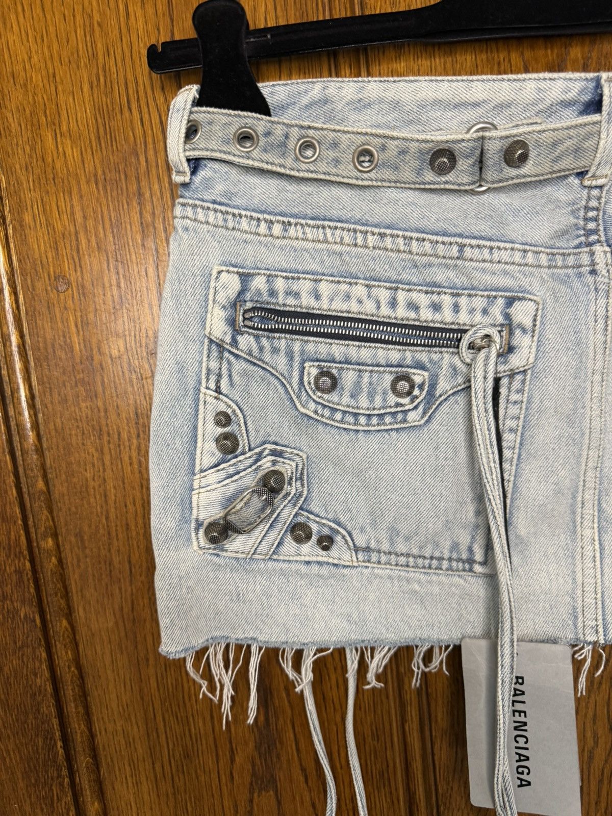Balenciaga $4k+ FW23 Balenciaga demna studded Cagole skirt Demna grail Size US 30 / EU 46 - 16 Thumbnail
