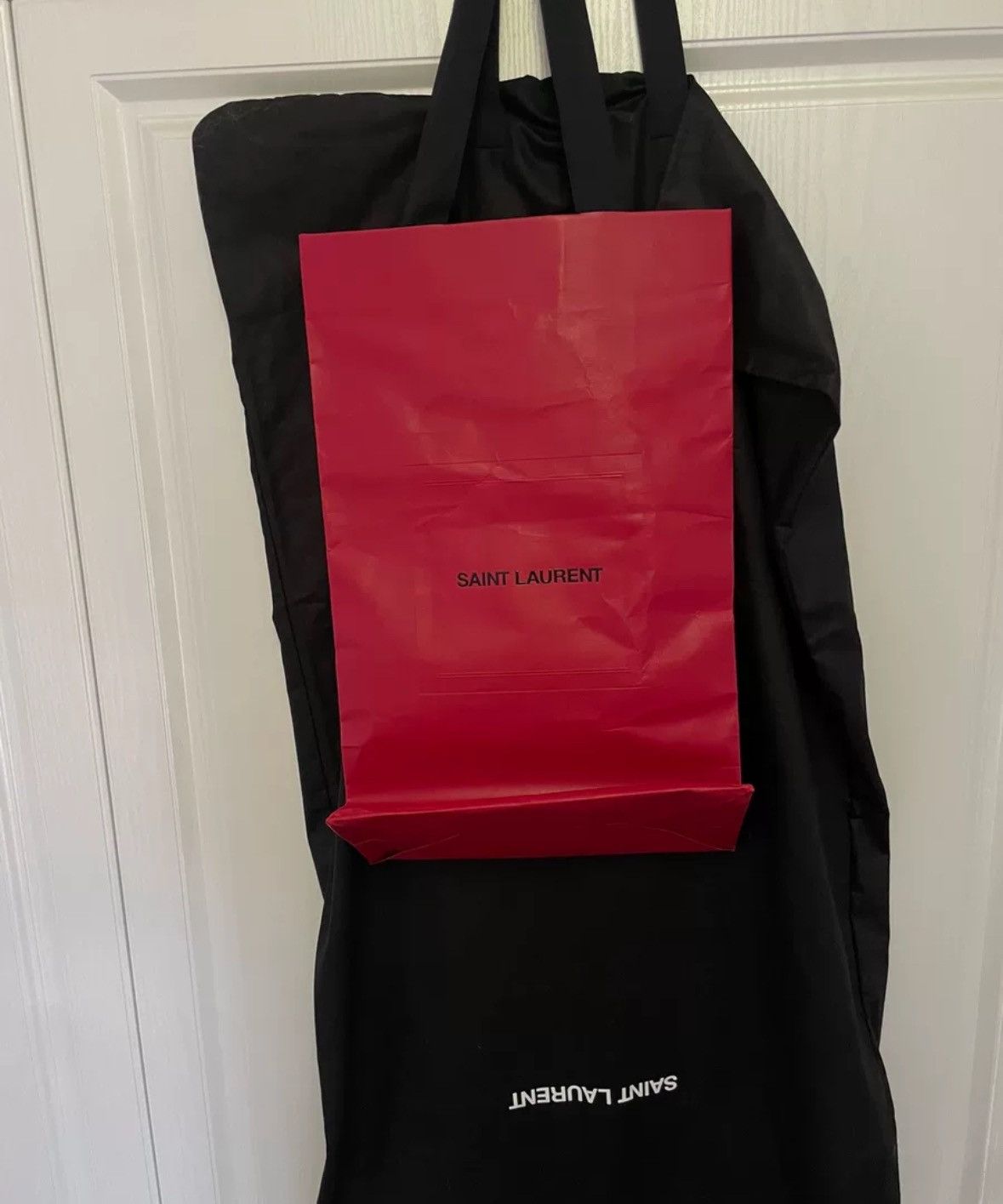 Saint Laurent Paris × Yves Saint Laurent Saint Laurent striped long sleeved Teddy baseball jacket Size US L / EU 52-54 / 3 - 6 Thumbnail