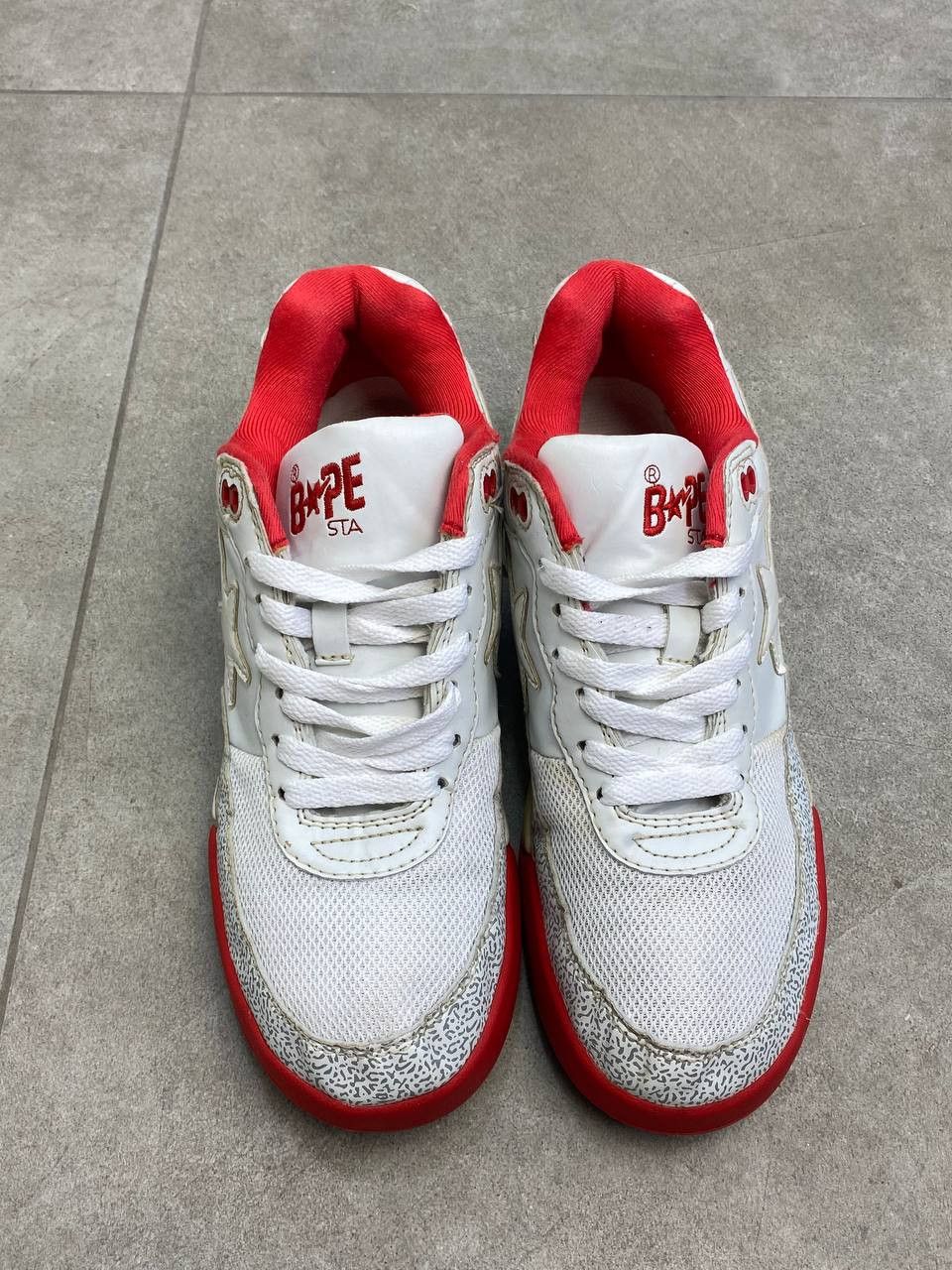 Bape Vintage BAPE STA by Nigo ROADSTA White Cement Camo Sneakers Size US 7.5 / EU 40-41 - 6 Thumbnail