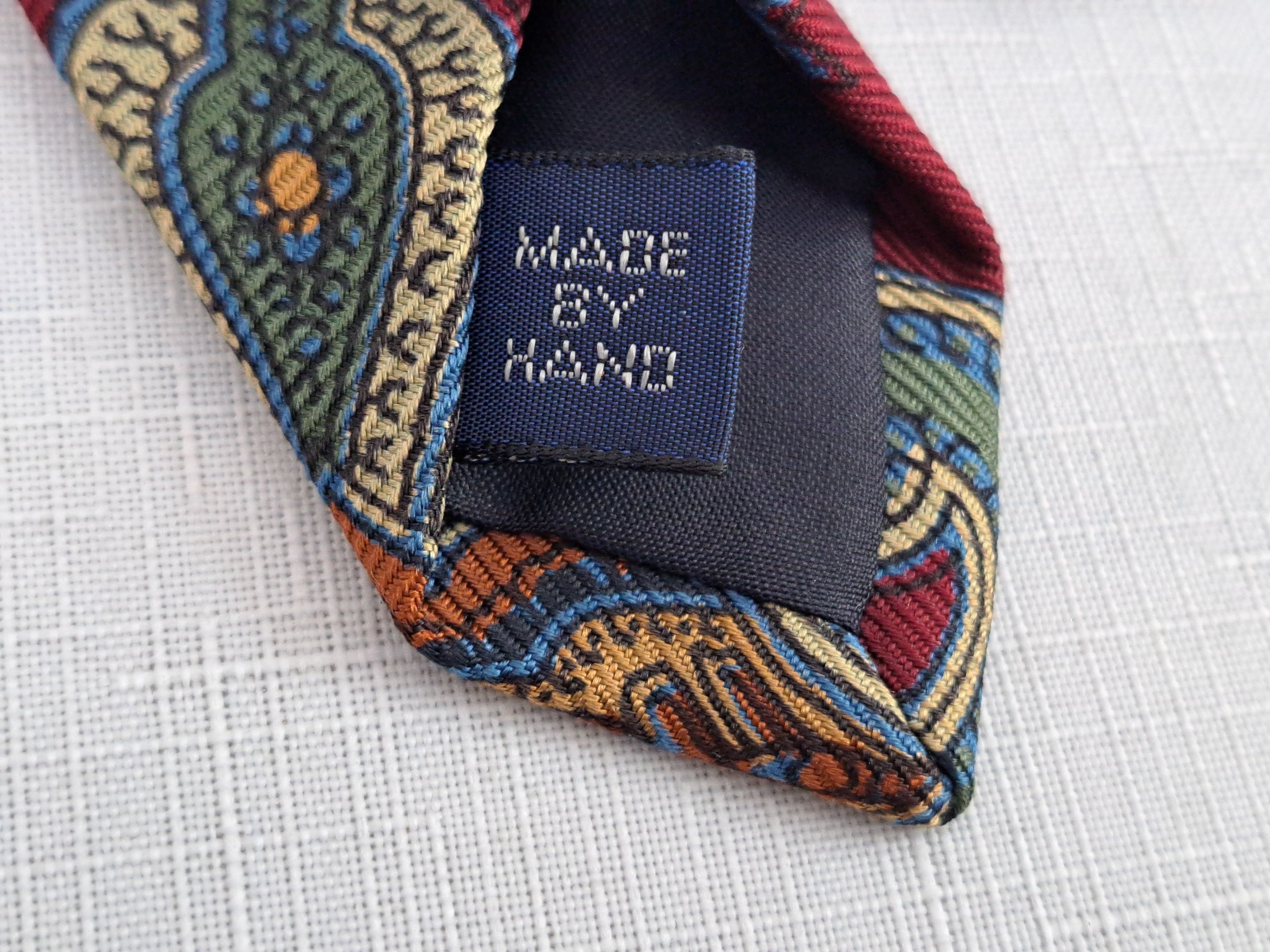 Polo Ralph Lauren Polo by Ralph Lauren paisley print silk handmade tie. Size ONE SIZE - 8 Thumbnail