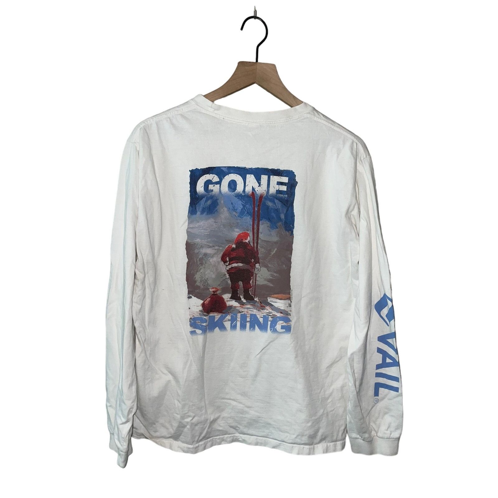 Vintage Crazy Shirts Ski Shirt Gone Skiing Vail Santa Tee S Small Size US S / EU 44-46 / 1 - 1 Thumbnail