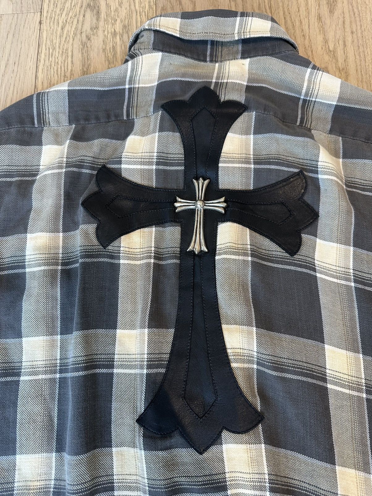 Chrome Hearts CHROME HEARTS 1:1 CROSS FLOODED SHIRT WITH HUGE CROSS Size US M / EU 48-50 / 2 - 2 Thumbnail