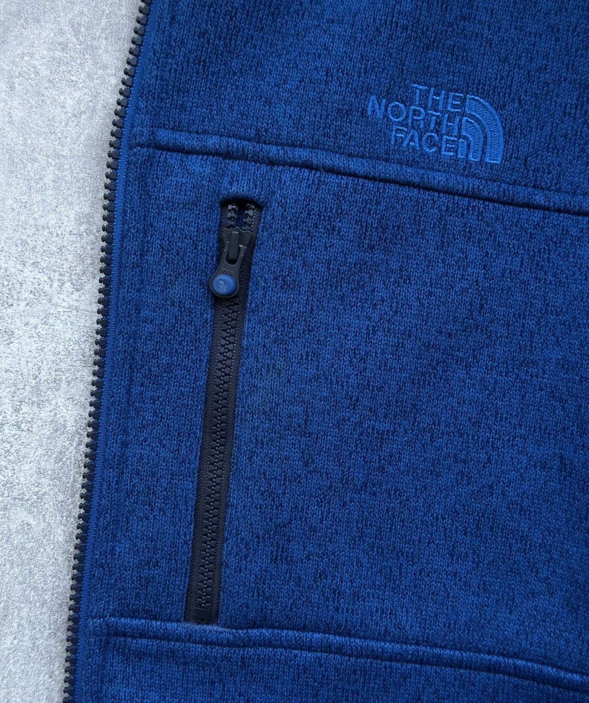 The North Face The North Face Gordon Lyons Hoodie Blue Knit Fleece Jacket Size US L / EU 52-54 / 3 - 9 Thumbnail