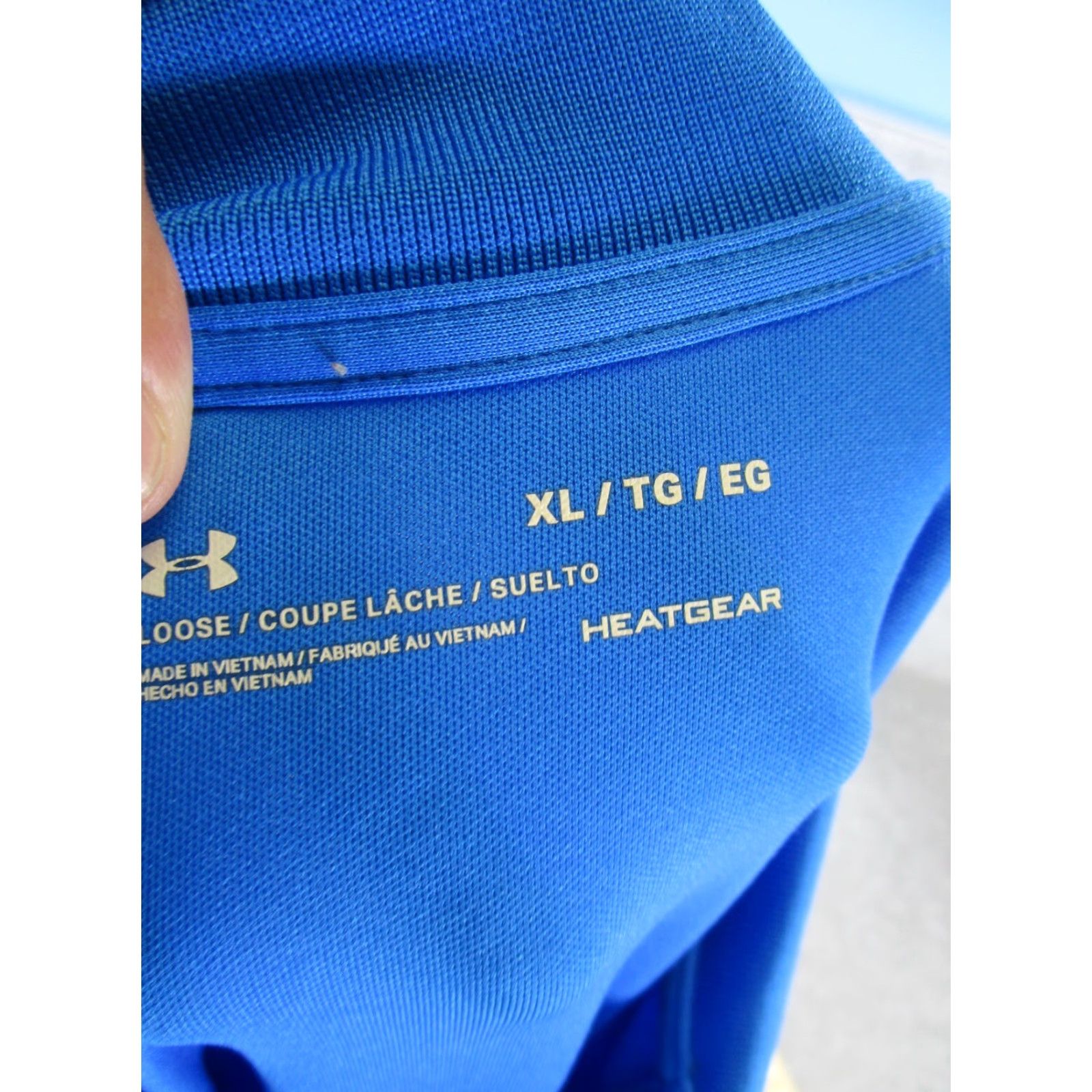 Under Armour Under Armour Polo Shirt Mens XL Blue Heatgear Stretch Short Sleeve Golf Size US XL / EU 56 / 4 - 6 Thumbnail