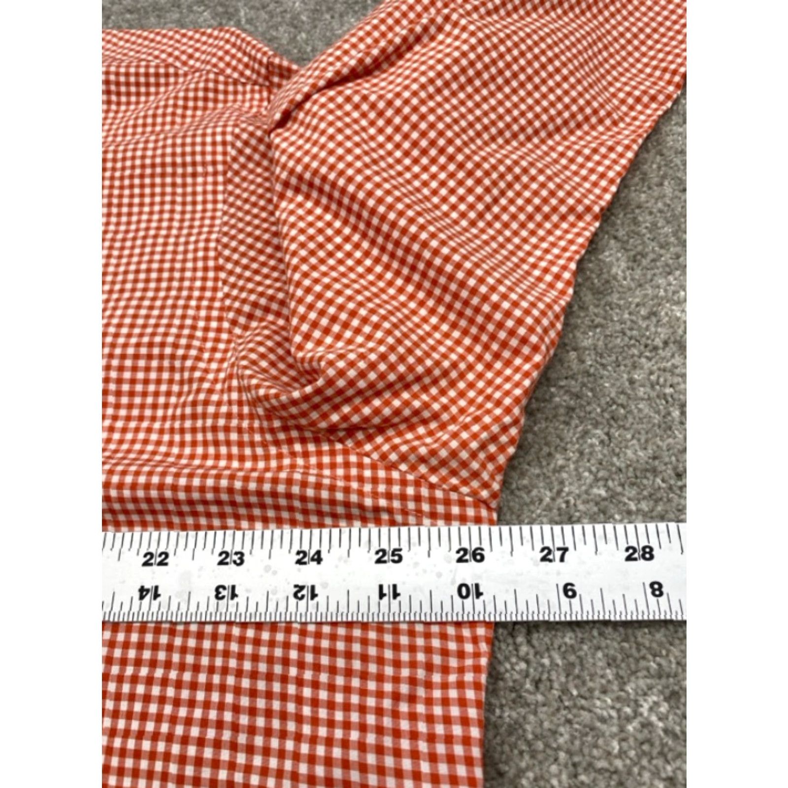 Ralph Lauren VINTAGE Ralph Lauren Shirt Mens XL Long Sleeve Button Up Orange White Checked Blue Pony Size US XL / EU 56 / 4 - 7 Thumbnail