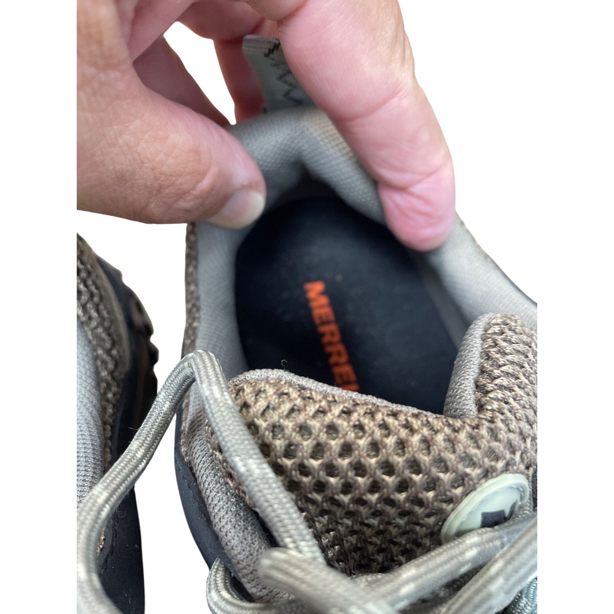 Merrell Merrell Womens Brown Suede Canvas Hiking Shoes Sneakers Size Size US 7.5 / IT 37.5 - 9 Thumbnail