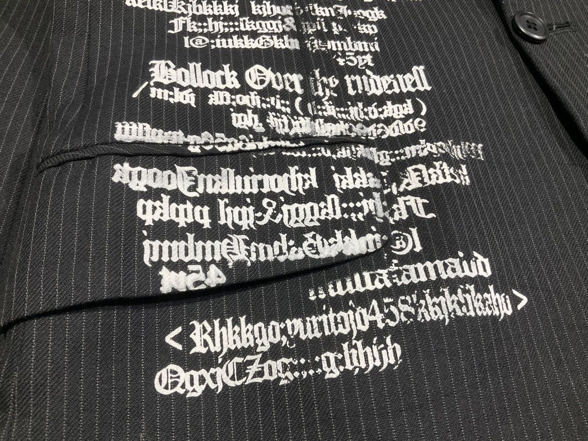 If Six Was Nine 🔥Y2K Archived Secret Agents Poem Blazer Zipper Goth Punk Size US L / EU 52-54 / 3 - 4 Thumbnail