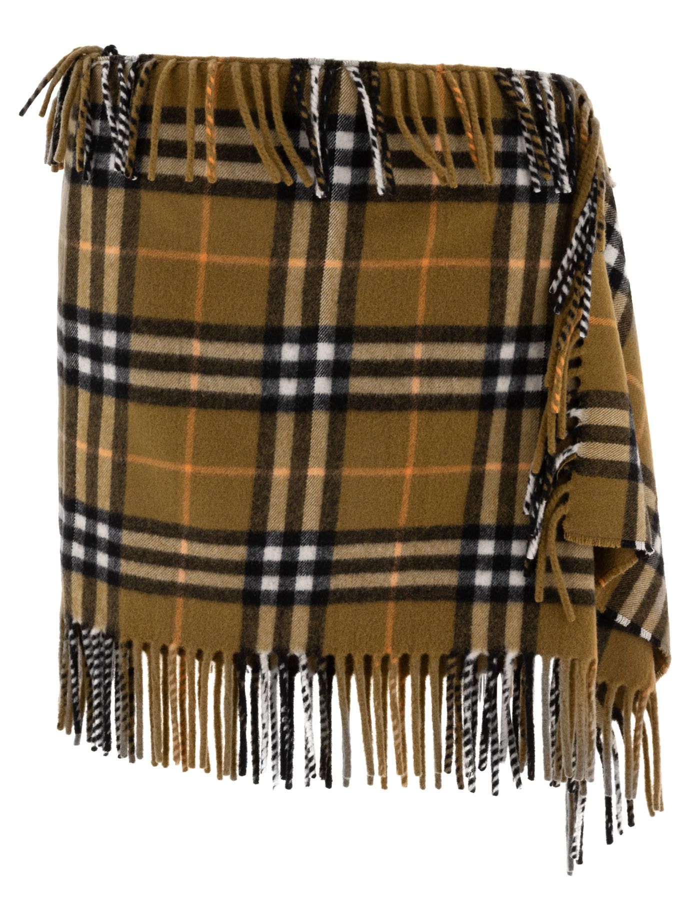 Burberry Check Wool Cashmere Scarf Skirt Size 32" / US 10 / IT 46 - 1 Thumbnail