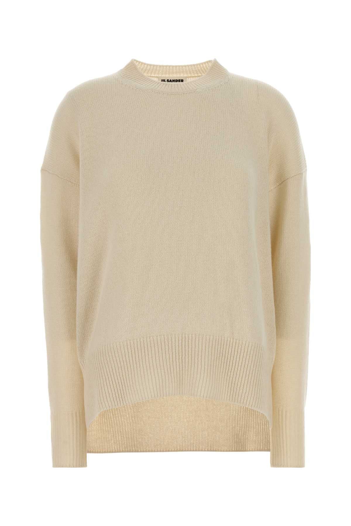 Jil Sander Ivory Cashmere Oversize Sweater Size S / US 4 / IT 40 - 1 Thumbnail
