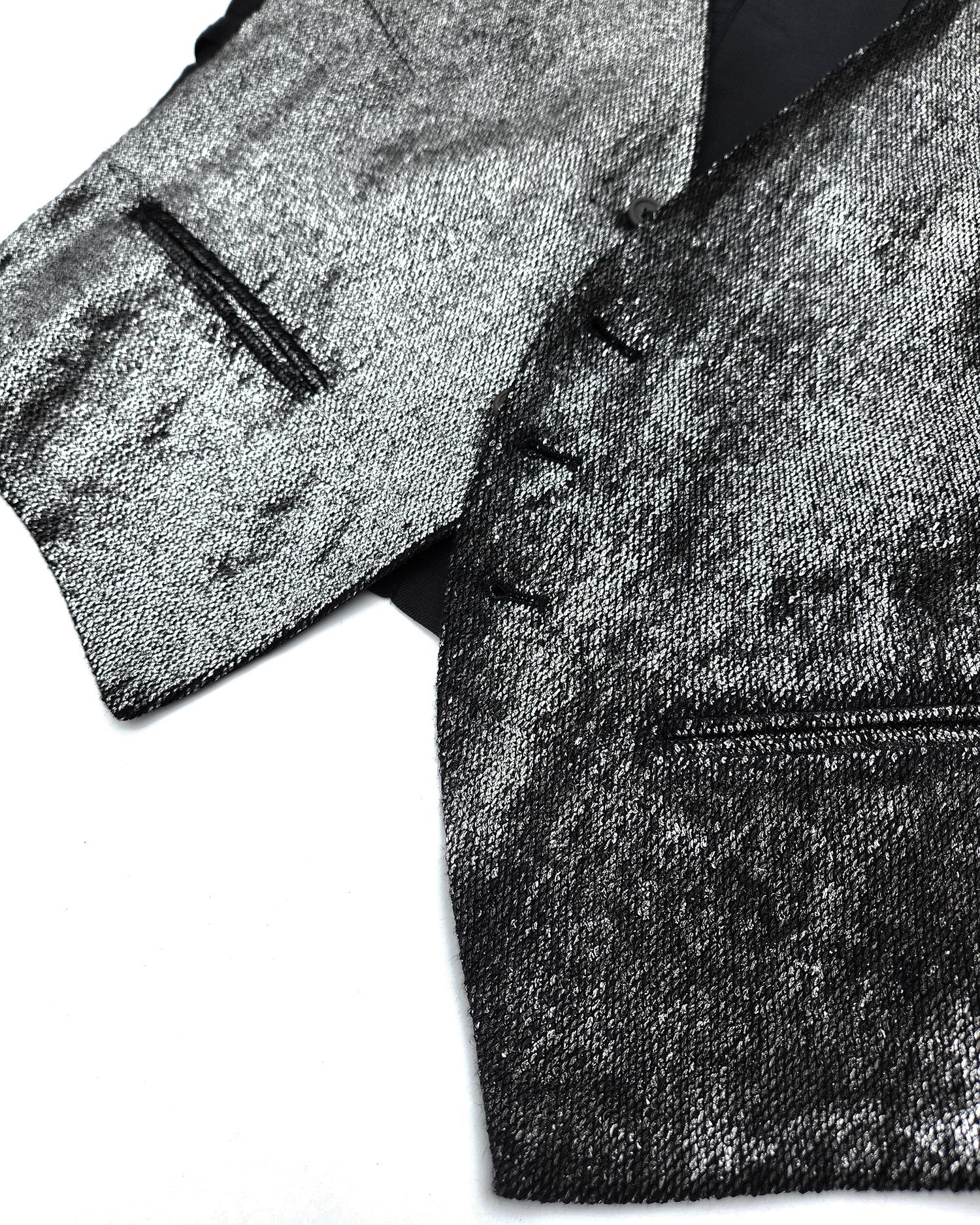 Ann Demeulemeester Ann Demeulemeester Asymmetric Metallic Waistcoat Size XS / US 0-2 / IT 36-38 - 2 Thumbnail