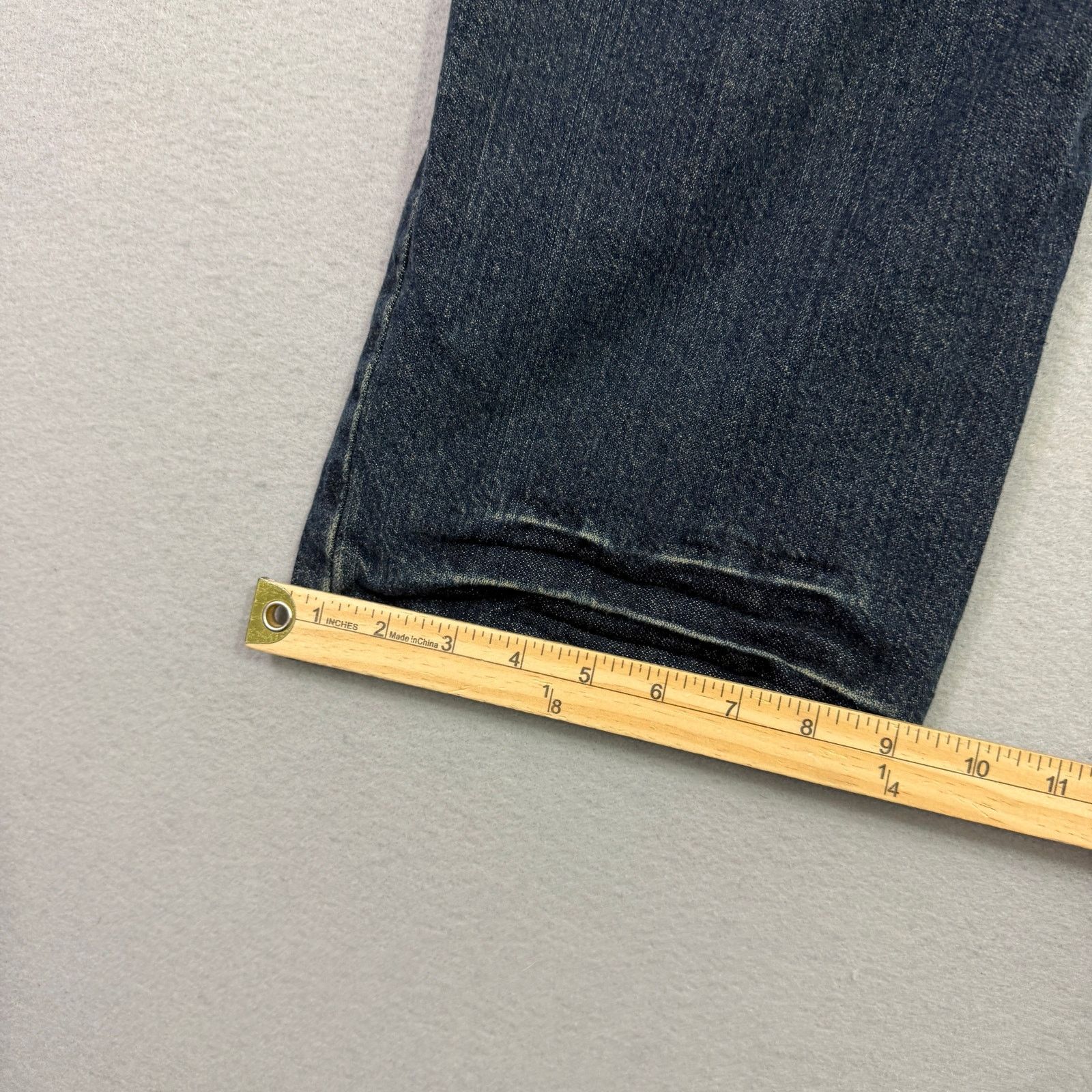 Levi's Vintage Levis Low Straight Jeans Men's 34x30 Dark Wash Faded Size US 34 / EU 50 - 9 Thumbnail