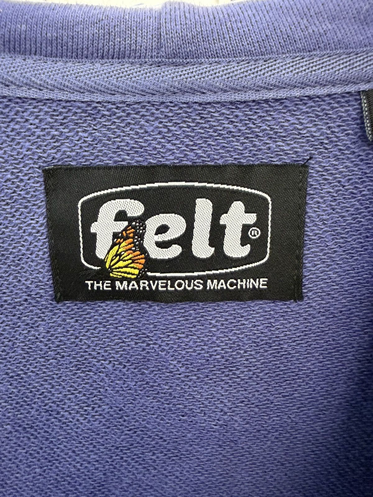 FELT FELT “Contrast Stitched” Mild Purple Zipper Hoodie Size US L / EU 52-54 / 3 - 3 Thumbnail