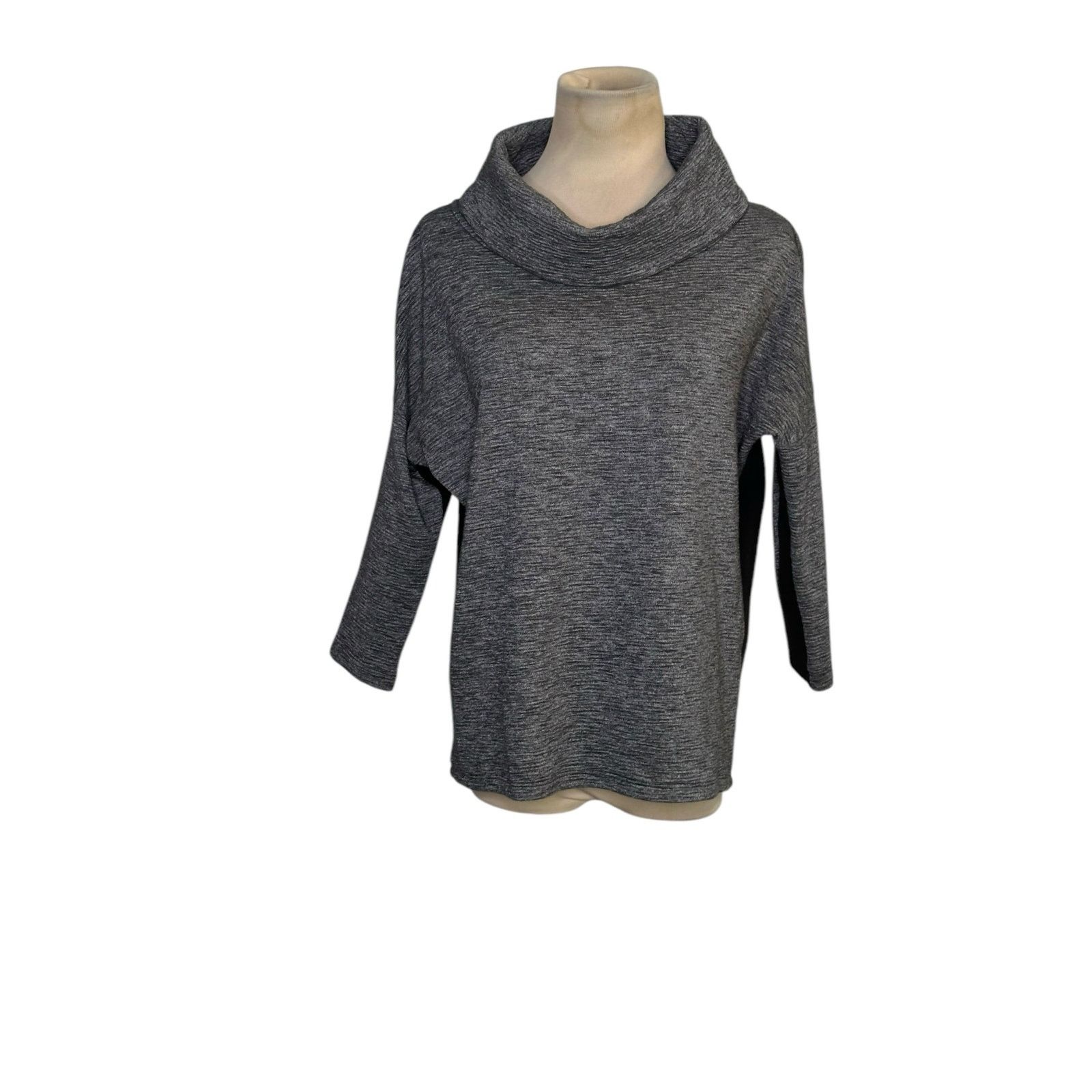 Armani Exchange Armani Exchange gray black cowl neck sweatshirt size Small Size S / US 4 / IT 40 - 10 Thumbnail
