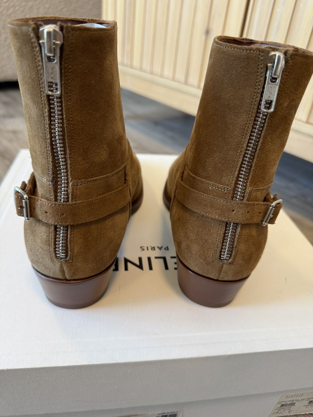 Celine × Hedi Slimane Celine Jacno Back Buckle Zip Boots - 41 Size US 8 / EU 41 - 3 Thumbnail