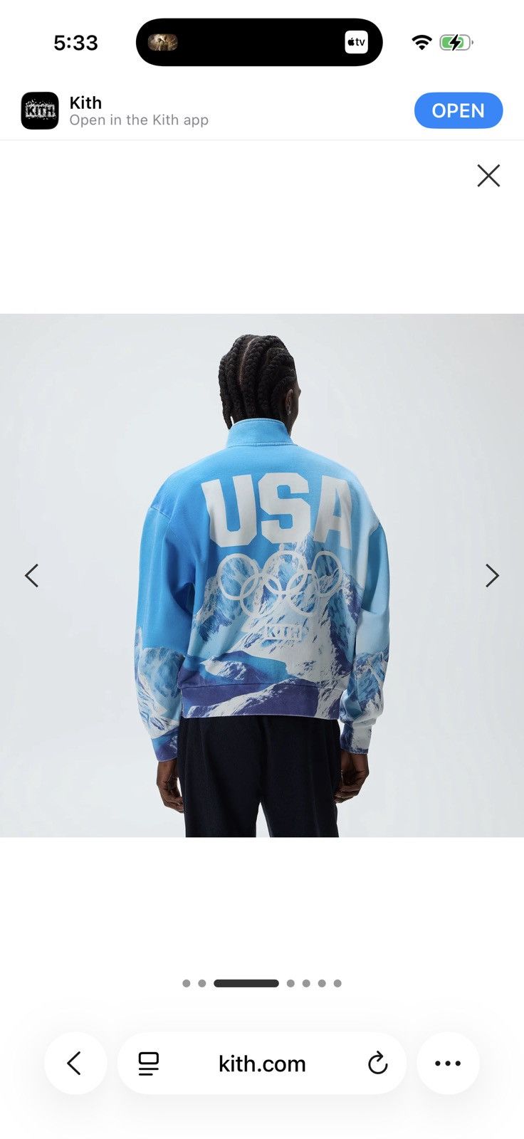 Kith Kith for Team USA Summit Winter Mountain Quarter Zip Size US L / EU 52-54 / 3 - 11 Thumbnail