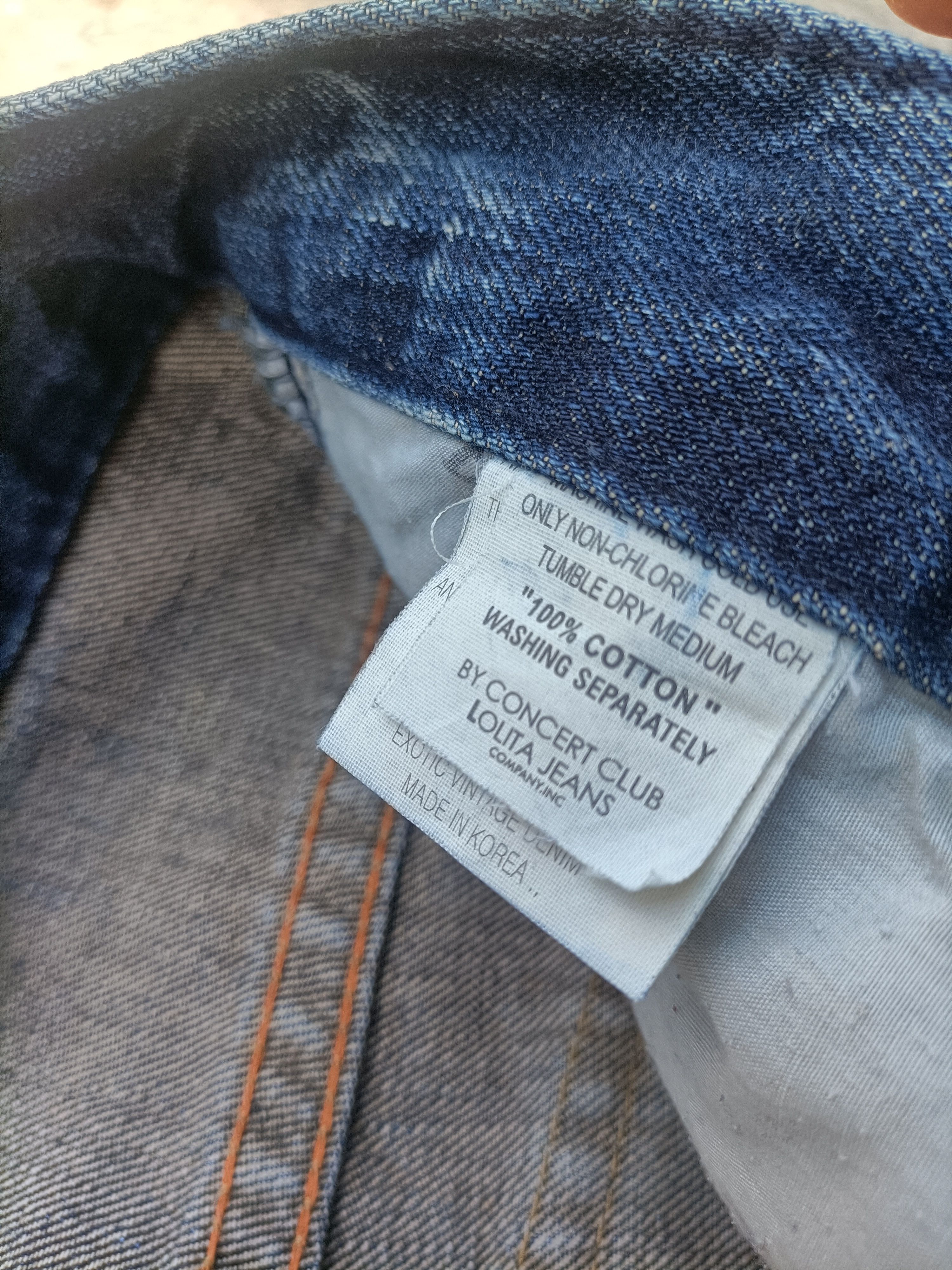 Japanese Brand Lolita Jeans Distressed Denim Pants by Yoshitomo Nara Blue Size US 34 / EU 50 - 8 Thumbnail