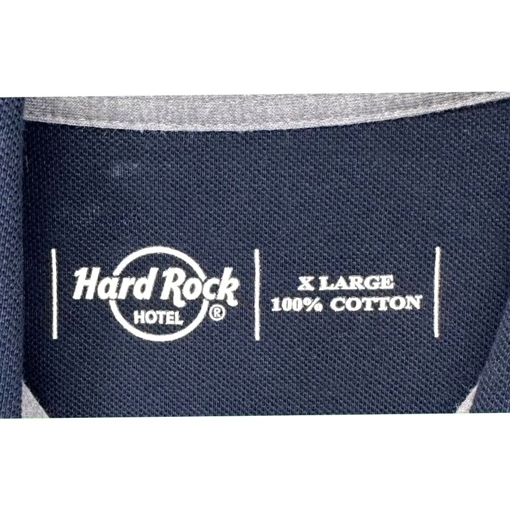 Hard Rock Cafe Hard Rock Hotel Polo Shirt Mens XL Navy Blue Rugby Graphic Pocket Short Sleeve Size US XL / EU 56 / 4 - 3 Thumbnail