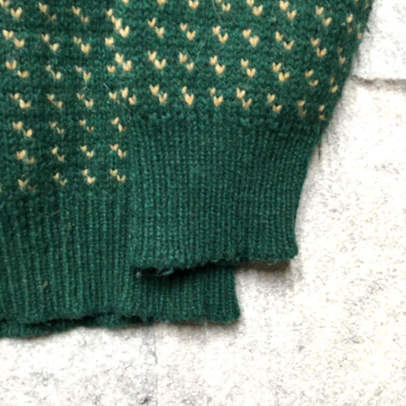 Vintage VINTAGE ALPS Men’s Green Geometric Knit Crewneck Sweater L Pullover Hoodie? Size US L / EU 52-54 / 3 - 2 Thumbnail