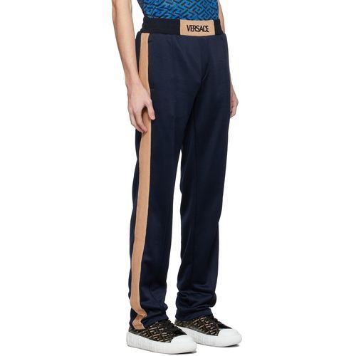 Versace o1y0525 Logo Jogger & Sweatpant in Midnight Blue Size US 36 / EU 52 - 2 Thumbnail