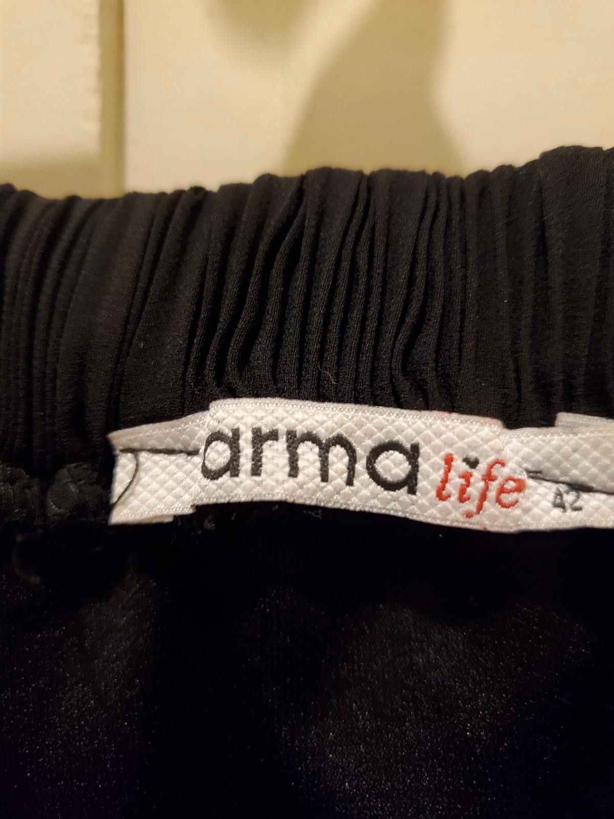 Designer Arma Life sheer dual layer SKIRT BLACK, US SIZE S wispy Size 28" / US 6 / IT 42 - 3 Thumbnail