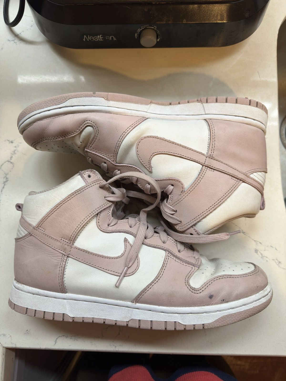image of Jordan Nike Wmns) Nike Dunk High 'pink Oxford' Dd1869-003 Shoes, Women's (Size 10)
