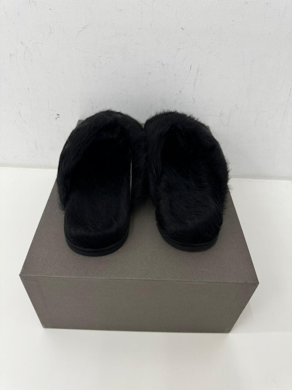 Rick Owens SLIDE GRANOLAS - BLACK Size US 7 / EU 40 - 3 Thumbnail
