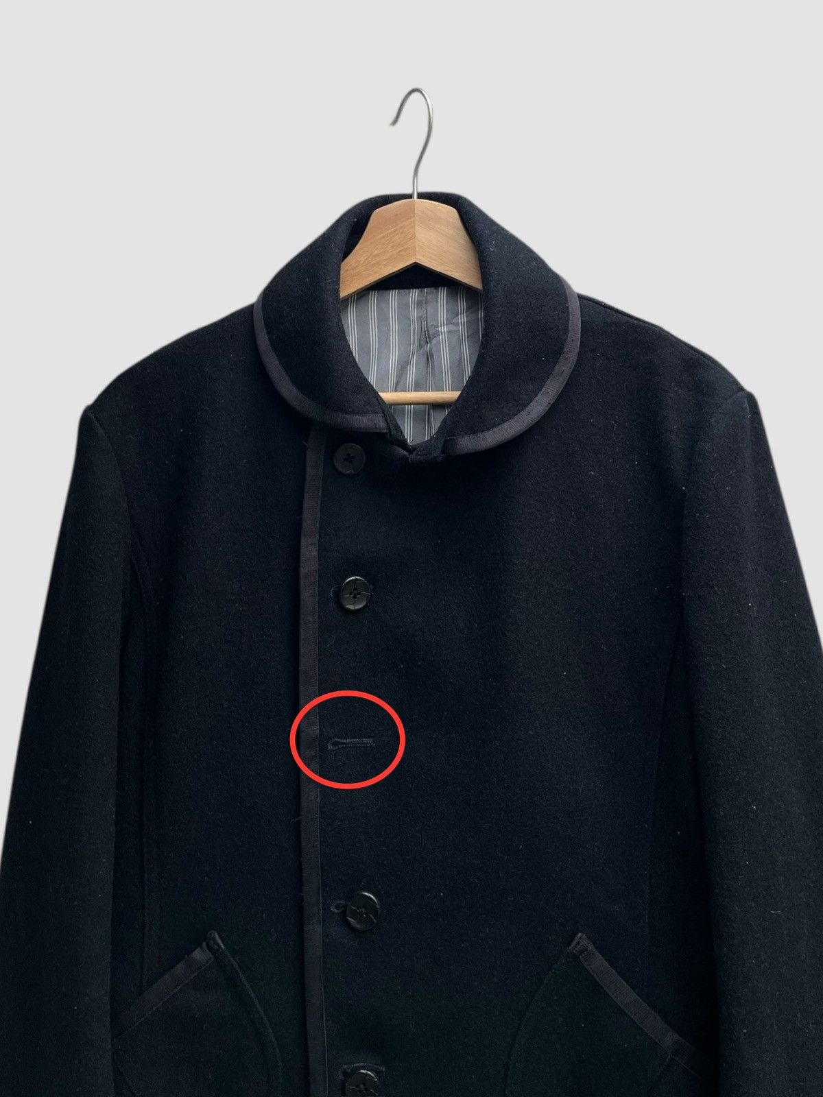 Nicole Club Monsieur Nicole Rounded Collar Wool Blend Jacket Size US S / EU 44-46 / 1 - 7 Thumbnail