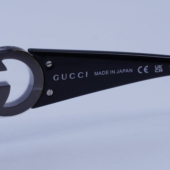 Gucci Gucci GG1824S 004 Sunglasses Black/Black Stone Cat Eye Frame Size ONE SIZE - 7 Thumbnail