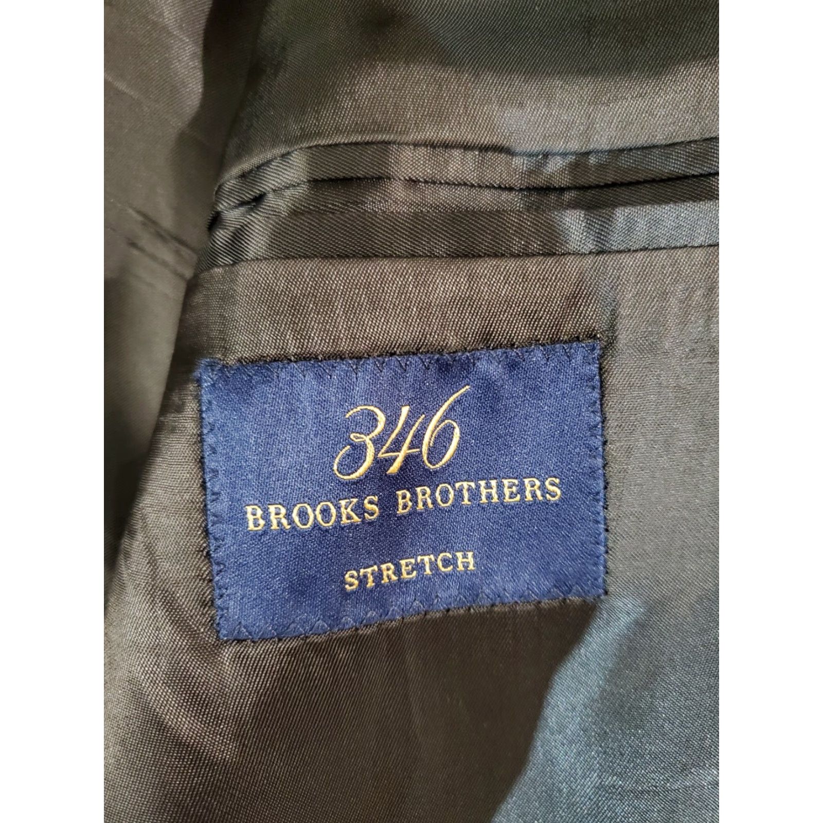 Brooks Brothers VINTAGE Brooks Brothers 346 Signature Check Wool Suit Coat & Pants 43 Long Coat 36Wx30L Tan Mens Regular 2 Piece Business Formal 90s Size 46R - 5 Thumbnail