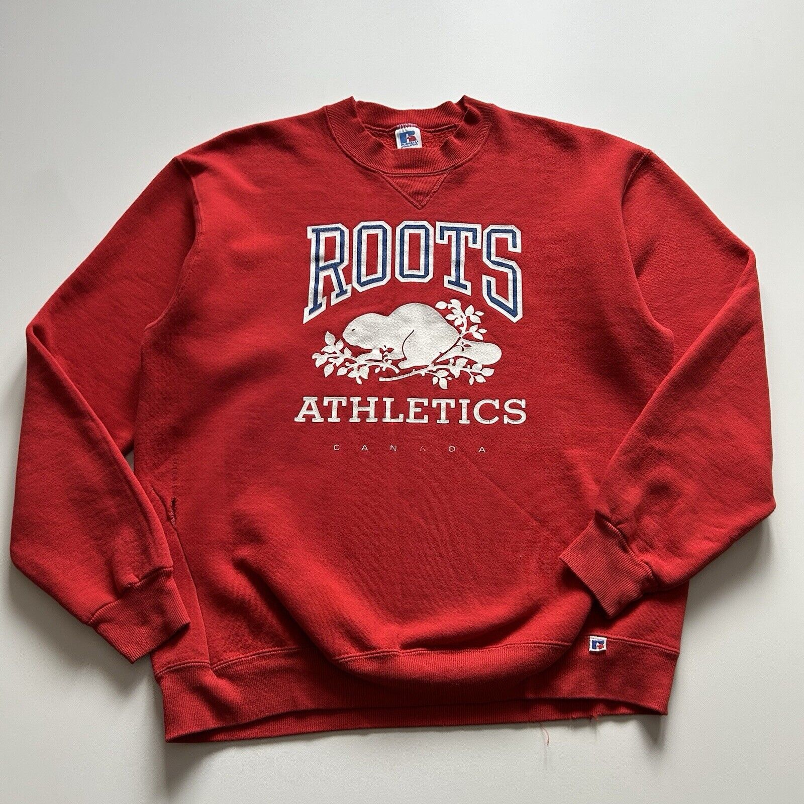 Roots Vintage 1990s Roots Athletics Canada Graphic Crewneck Large Size US L / EU 52-54 / 3 - 1 Thumbnail