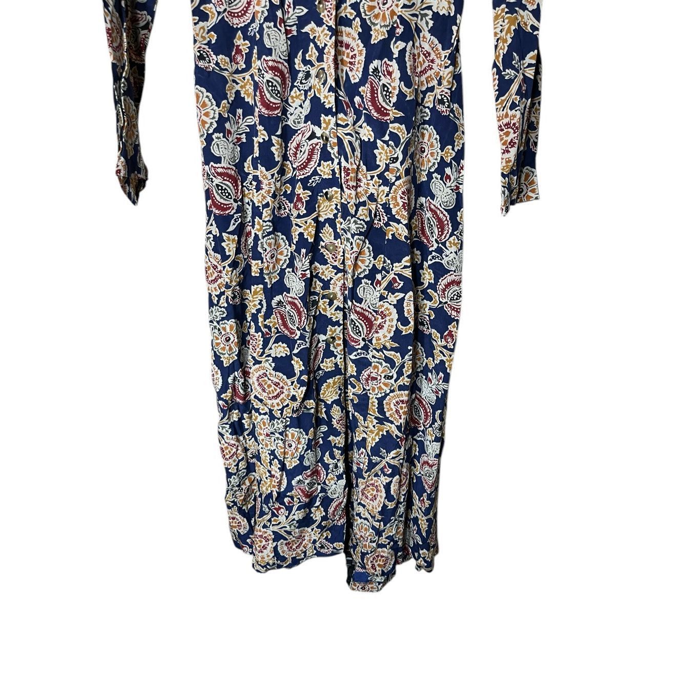 Ann Taylor Vintage Ann Taylor 100% Silk Long Sleeve Maxi Dress Size 2 Size XS / US 0-2 / IT 36-38 - 3 Thumbnail