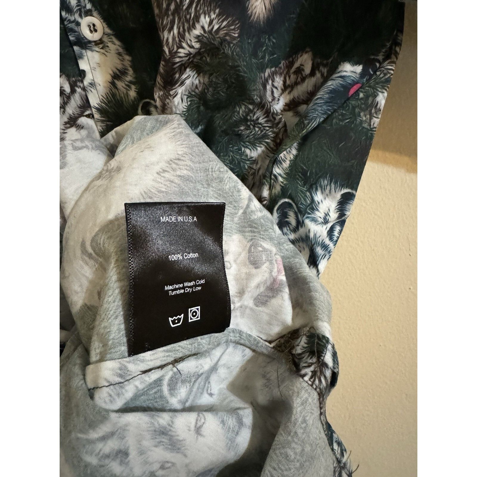 Rhude Rhude Wolf In The Pines Button Up Shirt Green XL Size US XL / EU 56 / 4 - 5 Thumbnail