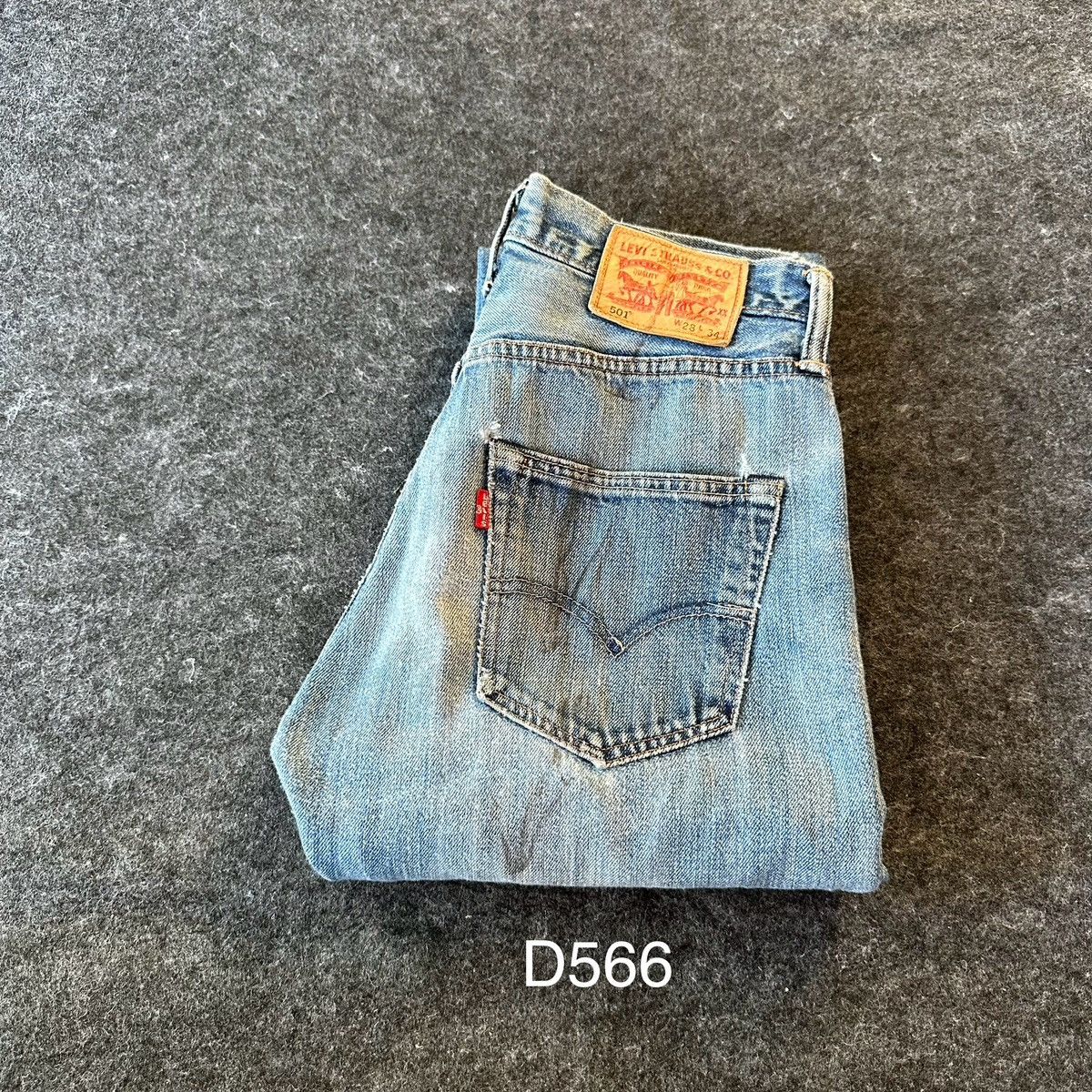 Levi's Vintage Levis 501 Distressed Blue Denim 28x32 D566 Size US 28 / EU 44 - 19 Thumbnail
