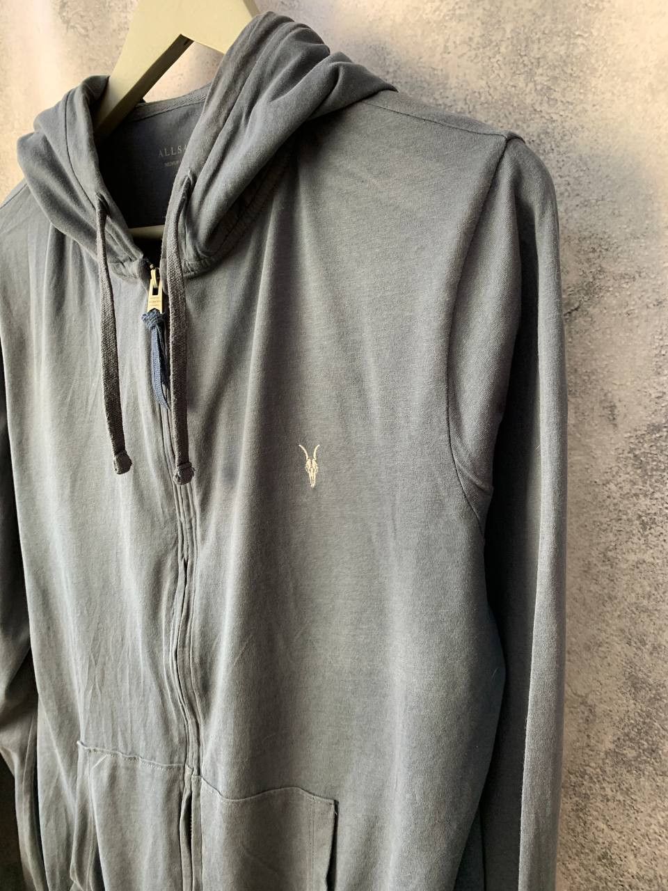 Allsaints AllSaints Hoodie Grey Full Zip Ram Casual Lightweight Size US M / EU 48-50 / 2 - 5 Thumbnail