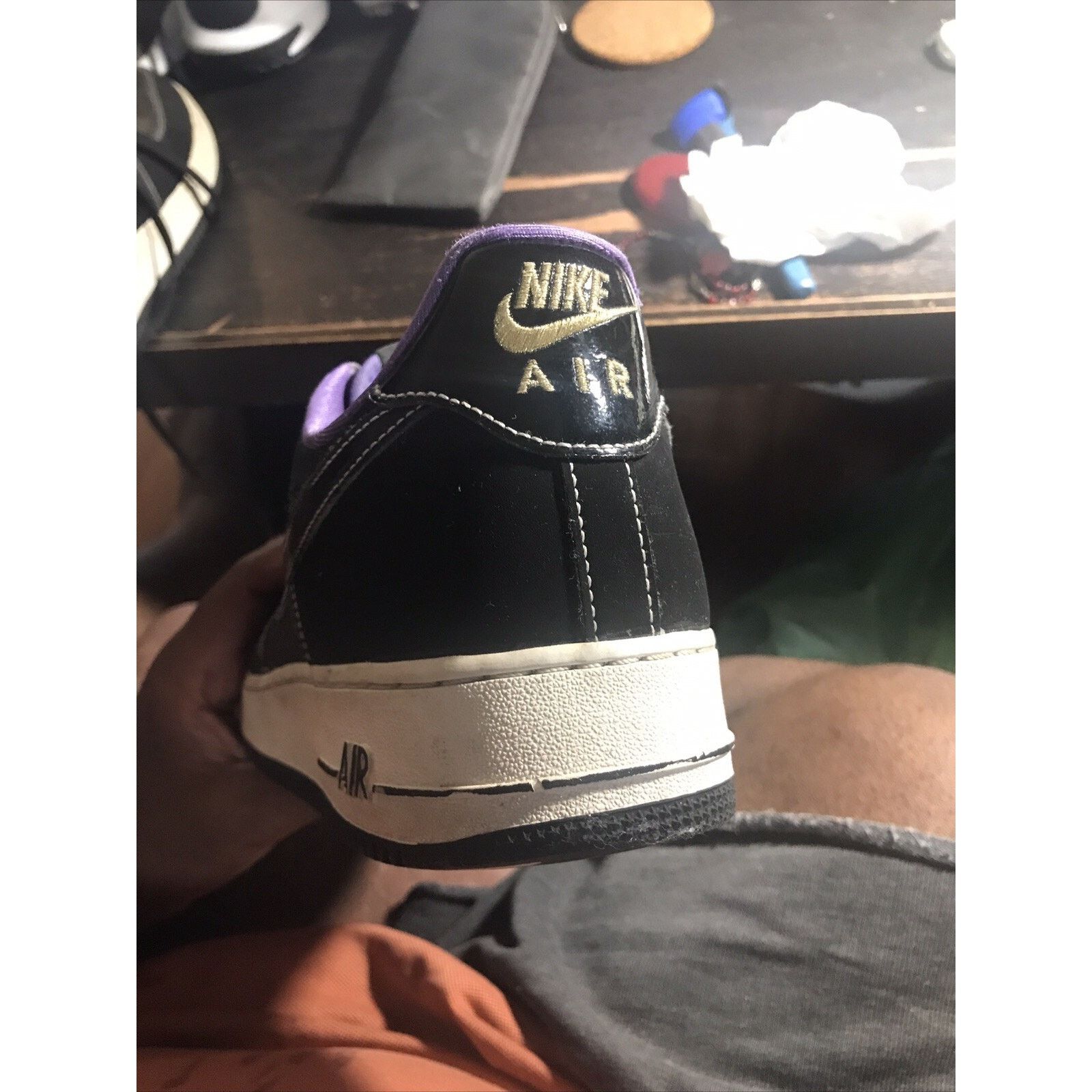 Nike Size 12 - Nike Air Force 1 '07 LV8 EMB Low Champ - Lakers Size US 12 / EU 45 - 3 Thumbnail