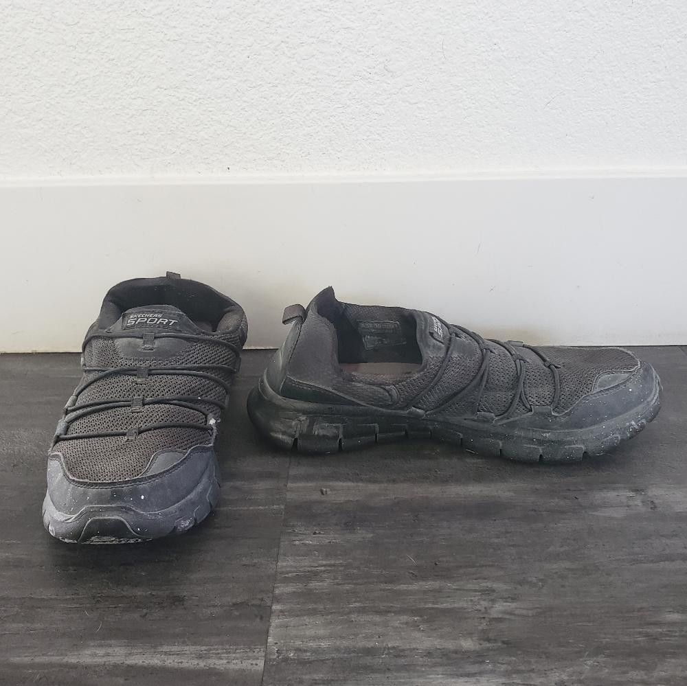 SKECHERS Black Detailed Skechers Sport Sneaks Size US 8 / IT 38 - 2 Thumbnail