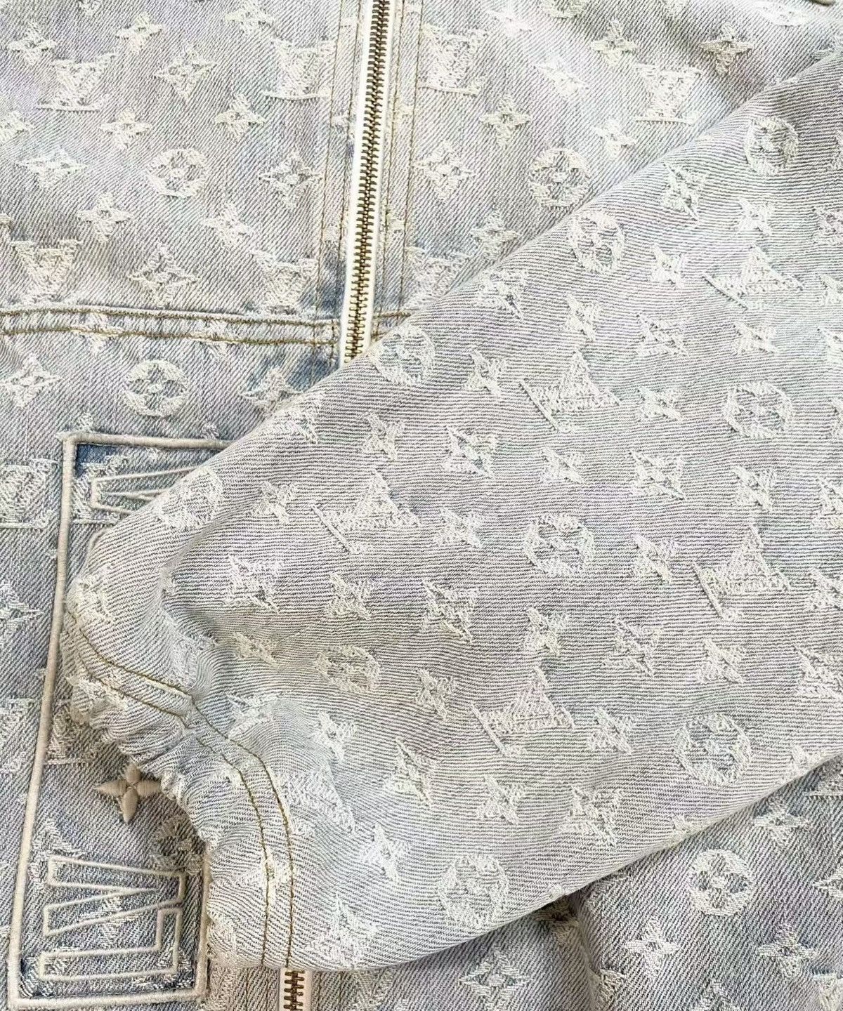 Louis Vuitton × NBA Louis Vuitton X NBA 50 Hoodie Denim Monogram Jacket Size US M / EU 48-50 / 2 - 5 Thumbnail